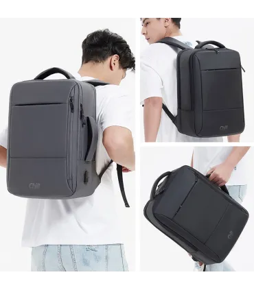 Chill Voyage Backpack (Black) | Rainproof | USB | Anti-theft | Nordic Design