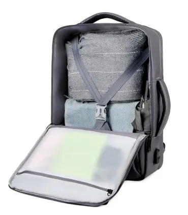 Chill Voyage Backpack - Grey | Rainproof | USB-port | Lightweight | Nordic Design