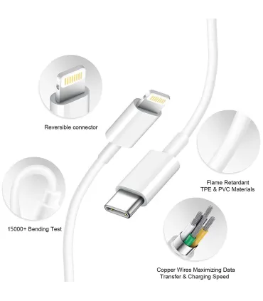 USB-C to Apple Lightning cables (USB-PD)