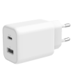 Deltaco 2-port 33W USB Charger with USB-A + USB-C PD ports, PPS, CE/EU