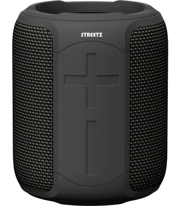 Streetz Bluetooth 5 Stereo Speaker, IPX7 Waterproof, TWS, Black