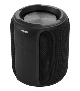 Streetz Bluetooth 5 Stereo Speaker, IPX7 Waterproof, TWS, Black