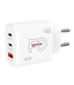 Skross 3-port 65W USB-C PD (USB Power Delivery) GaN Fast Charger, EU/CE