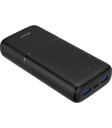 Deltaco 20000mAh USB-C PD PowerBank (20W), Black, CE