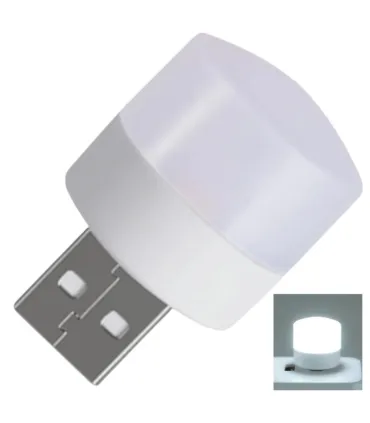 Mini USB LED lamp/night light, white