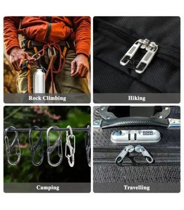 Mini Double Carabiner lock for e.g. bags/backpacks etc.