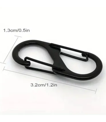 Mini Double Carabiner lock for e.g. bags/backpacks etc.