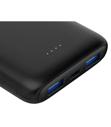 Deltaco 10000mAh USB-C PD PowerBank (20W), Black, CE | Nordic Design