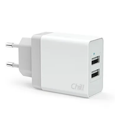 Chill Dual USB Charger / Power Supply Adapter, 5V/3.4A output, EU