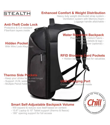 Chill Stealth Anti-Theft Backpack