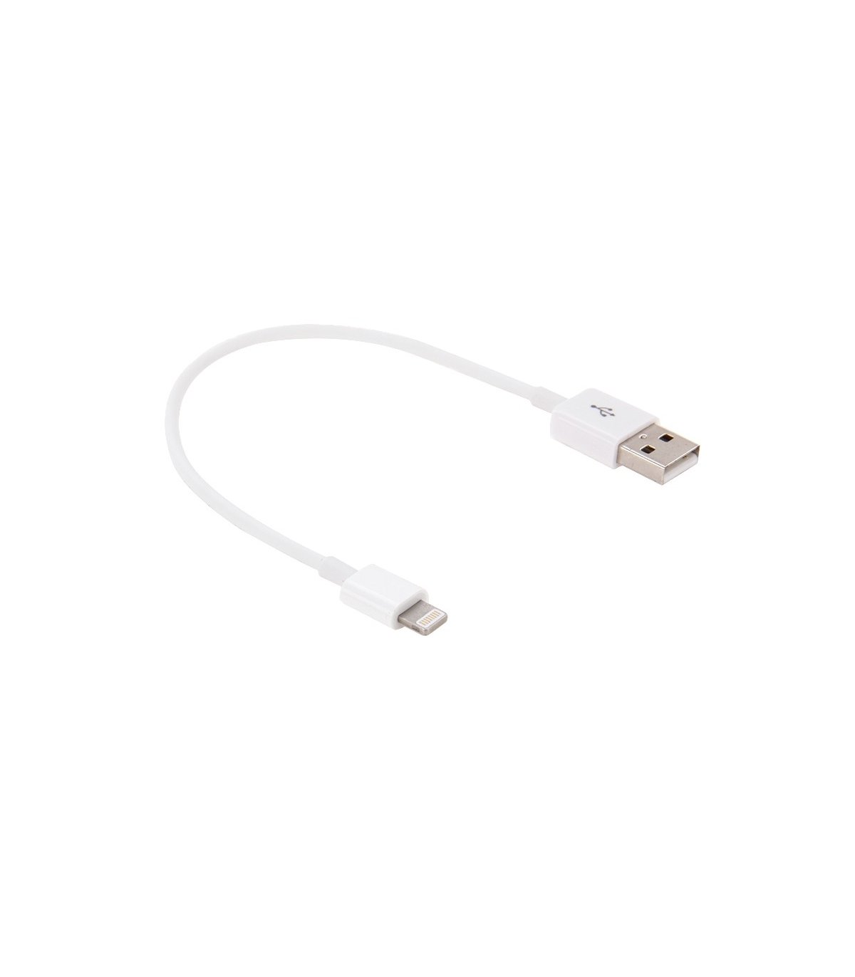 USB kabel til Apple iPhone / iPad / iPod (flere varianter) Farve / længde Hvid Gummi - 30 cm (2.4A)
