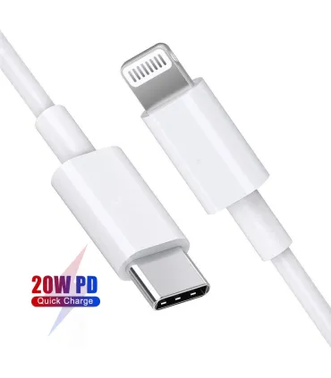 USB-C to Lightning cable with USB Power Delivery (USB-PD)