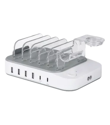 Chill Deltaco DPS-0203 50W 6-port USB Charger with USB-C PD